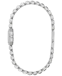 Bulova Women's Box Set Crystal Silver-Tone Stainless Steel Bracelet Watch 15mm