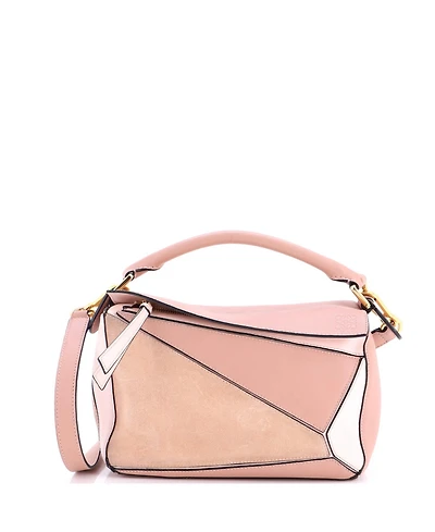 Pre-Owned Loewe Medium Puzzle Bag Leather and Suede