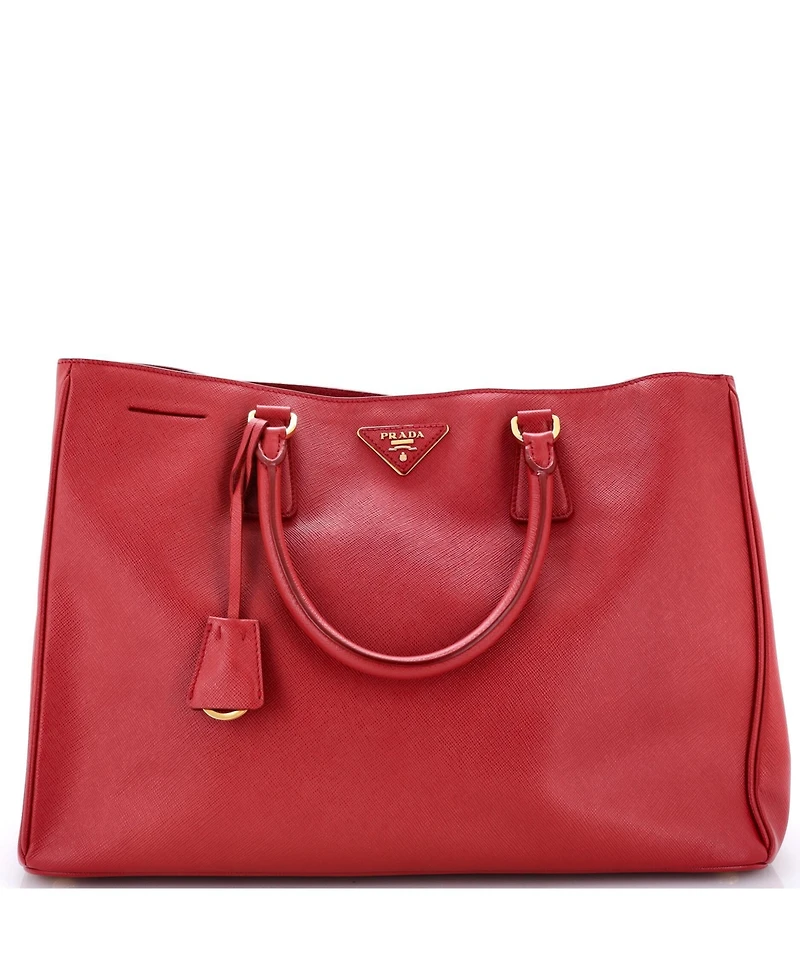 Pre-Owned Prada Large Lux Open Tote Saffiano Leather