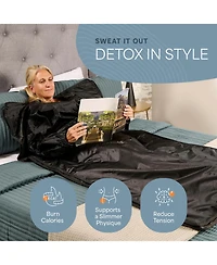 Lifepro CozyWrap Infrared Sauna Blanket – Dual Zone Portable Infrared Blanket with 90–180degree(s)F Heat Control for Home Spa Wellness