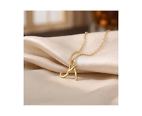 GiGiGirl Stylish 14K Gold Plated Initial Necklace.