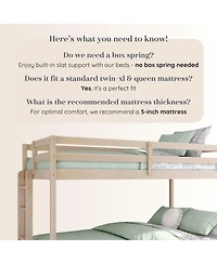 Grain & Grove Bear Plywood Twin Xl Queen Bunk Embossed