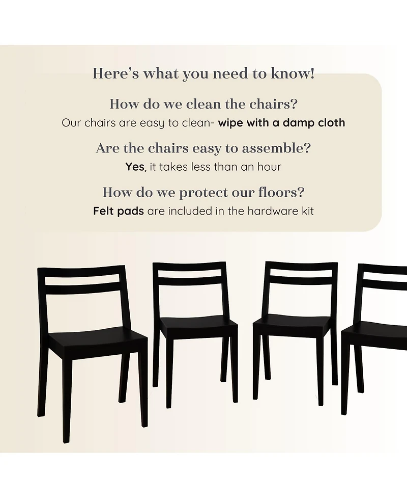 Grain and Grove Davie Dining Chair (4 Pack)