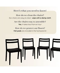 Grain and Grove Davie Dining Chair (4 Pack)