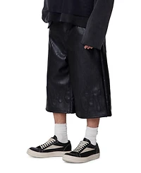 mnml Men's Ultra Baggy Leather Flame Shorts