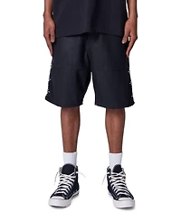 mnml Men's Ultra Baggy Stud Leather Shorts
