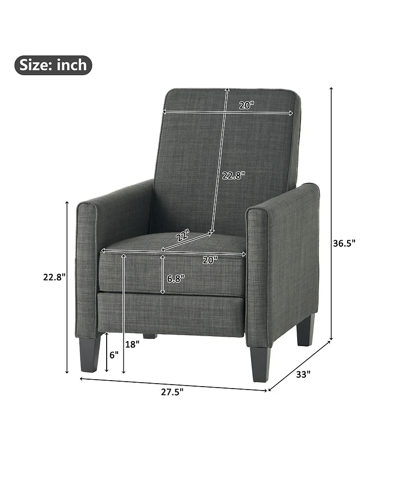 Streamdale Furniture Push Back Recliner Chair