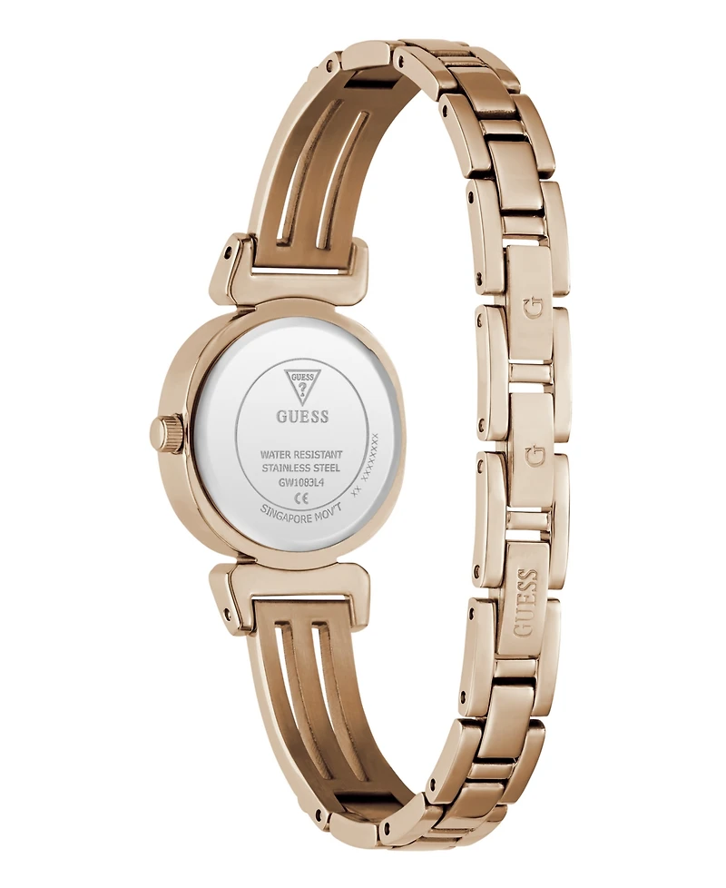Guess Women's Quartz Rose Gold-Tone Stainless Steel Watch 24mm