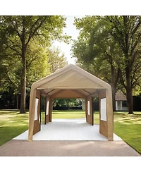 Streamdale Furniture 12x20Feet Heavy Duty Outdoor Portable Garage Ventilated Canopy Carports