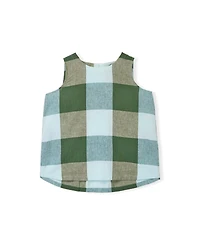 Celtic & Co. Women's Sleeveless Pleat Back Cotton Blouse