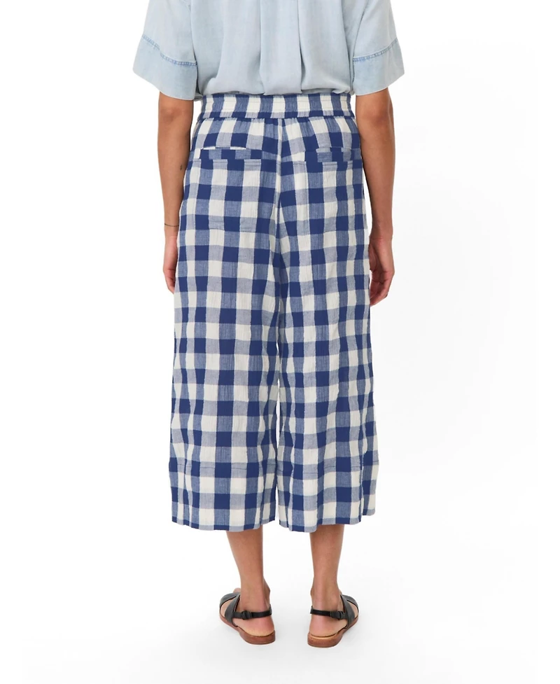 Masai Copenhagen Women's Maportia Gingham Wide-Leg Pants