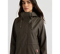 Hunter Women's Long Rubberized Anorak Coat