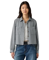 Levi's Women's Long-Sleeve Utility Crop Top