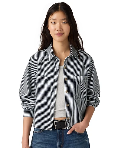 Levi's Women's Long-Sleeve Utility Crop Top
