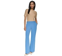 Dkny Women's High-Rise Straight-Leg Full-Length Pants