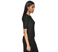 Dkny Women's Short-Sleeve Crewneck Sweater