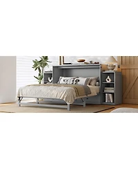 Streamdale Furniture Murphy Bed With Storage Drawers and Shelves