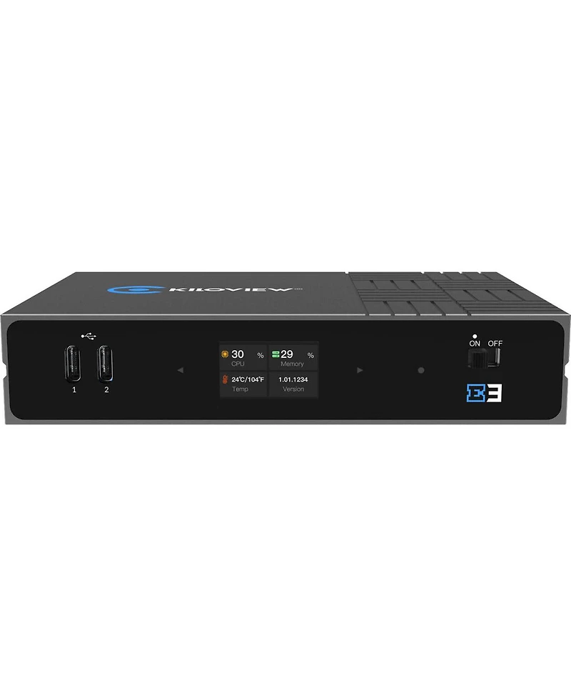 Kiloview E3 Dual-Channel 4K Hevc Video Encoder Compatible with Hdmi and 3G-sdi