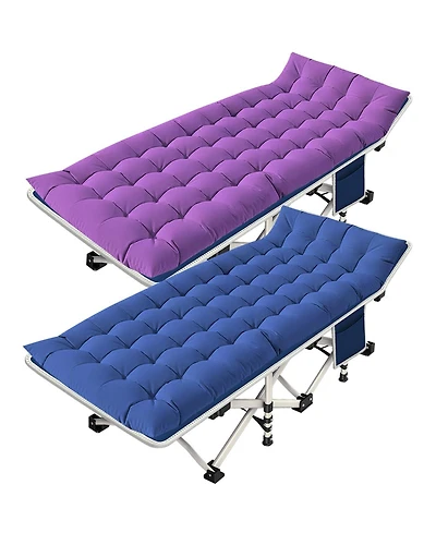 Aofar 2 Pack Camping Bed Folding Heavy Duty Mattress Carry Bag