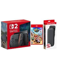 Nintendo Switch 2 Console with Mario Kart World and Protective Case Bundle