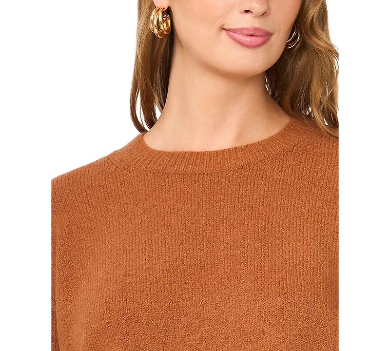 Vince Camuto Women's Elbow-Sleeve Crewneck Sweater