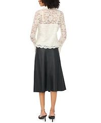 Vince Camuto Women's Collared Button-Front Knit Blouse