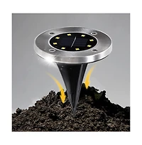 Cowin Led Solar Ground Lights Outdoor Garden Patio Light 8 Pack
