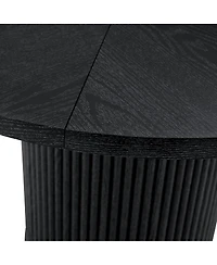 Streamdale Furniture 42'' Modern Spliced Circular Dining Table with Wood Fan-Shaped Design