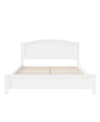 Streamdale Furniture King Size Platform Bed with Headboard with Wooden Slat Support Legs
