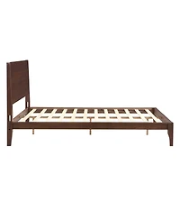 Streamdale Furniture Mid-Century Modern 12'' Bamboo Queen Platform Bed