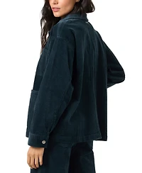 O'Neill Women's Longford Shacket Button-Front Collared Jacket