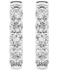 Forever Grown Diamonds Lab-Grown Diamond Hoop Earrings (2 ct. t.w.) in Sterling Silver