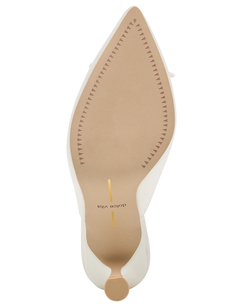 Dolce Vita Women's Cleo Bow Slip-On Kitten-Heel Mules