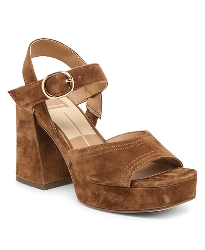 Dolce Vita Women's Fatima Two-Piece Platform Block Heel Dress Sandals