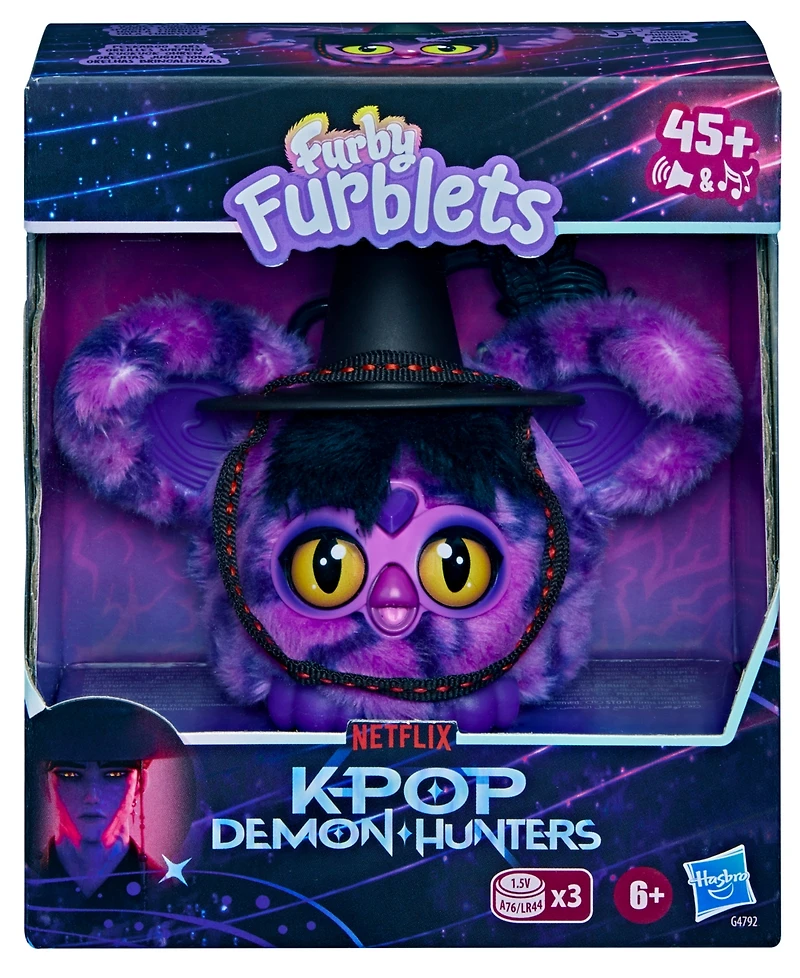 Furby KPop Demon Hunters Saja Boy Demon Mini Interactive Plush