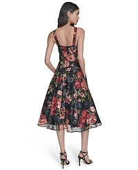 Eliza J Women's Sleeveless V-Neck Fit & Flare Short Dress
