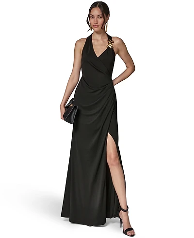 Donna Karan New York Women's Halter Neck Maxi Dress