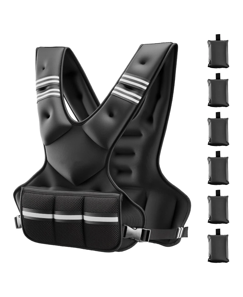 Vevor 11-20lb Adjustable Weighted Vest for Men Women Strength Training Running