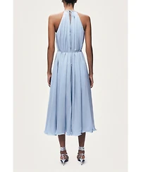 Nocturne Women's Embellished Halter Neck Midi Dress