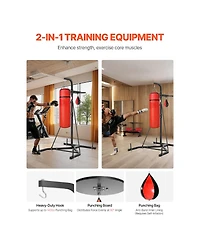 Vevor 2 in 1 Heavy Duty Punching Bag Frame Boxing Punching Fitness Stand Steel