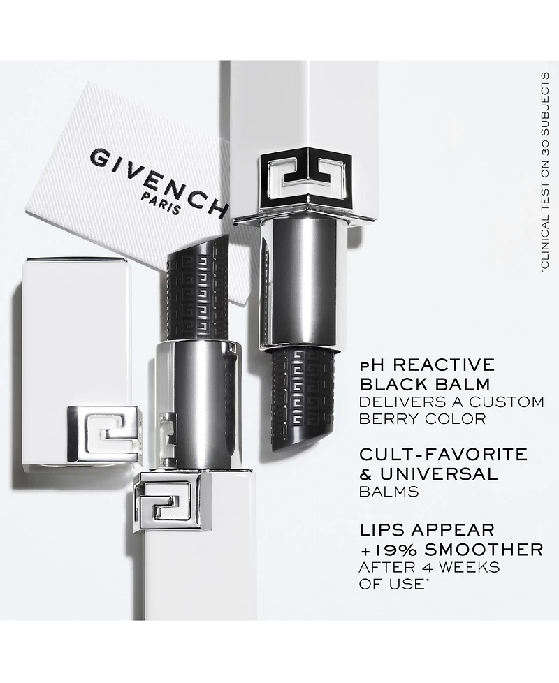 Givenchy Le Rouge Hydra pH Reactive Hyaluronic Acid and Peptides Black Lip Balm, 0.10 oz.