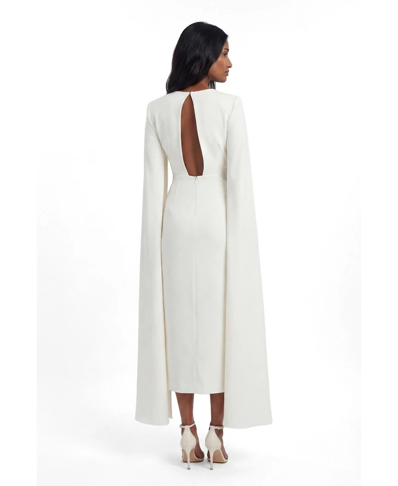 Karen Millen Women's Cape Mesh Midi Dress