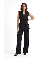 Karen Millen Women's High-Waisted Wide-Leg Trouser