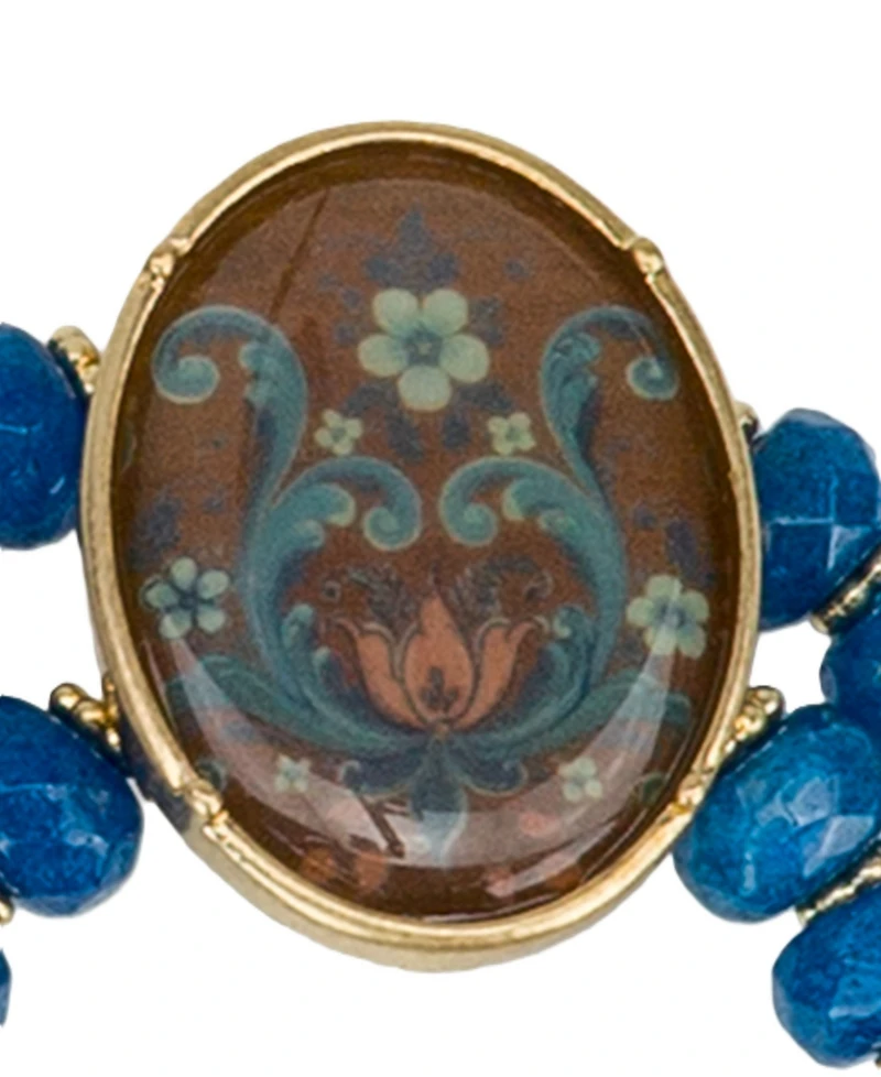 Patricia Nash Rosemailing Under Crystal Collection Stretch Bracelet