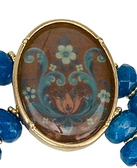 Patricia Nash Rosemailing Under Crystal Collection Stretch Bracelet