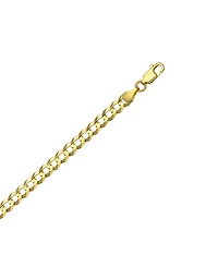 Italian Gold Solid Curb Chain 22" Necklace in 10k Yellow Gold