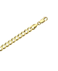 Macy's Solid Curb Chain 24" Necklace in 10k Yellow Gold