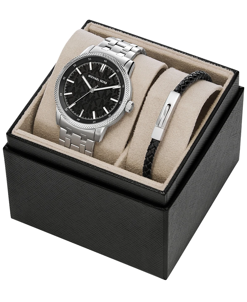 Michael Kors Men's Wolfe Three-Hand Stainless Steel Watch 32mm