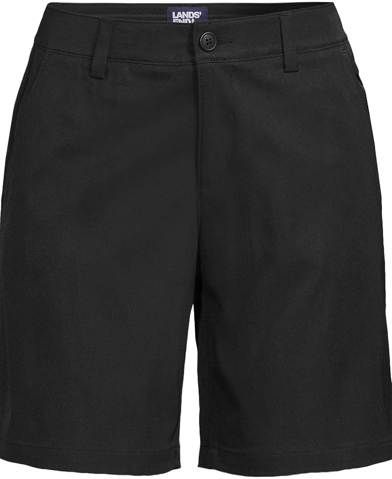 Lands' End School Uniform Women's Active Performance 7" Chino Shorts
