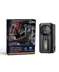 Pursonic 2-in-1 Car Jump Starter and Tire Inflator, 400A Peak Battery Booster for 12V Vehicles, 150 Psi Air Compressor with Digital Display